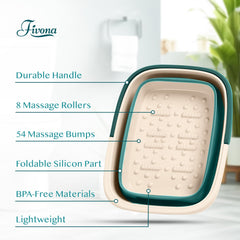 Fivona.com Foot Care Kit 3 in 1 with foot soak, scrub, and moisturizer for soothing and caring for feet.