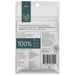 Friendly Patch Co Essentials Vitamin Patches for energy, sleep, stress, and immunity; wearable skin supplement packs.