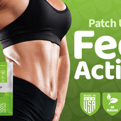 Friendly Patch Co Boost Energy Patches with caffeine, guarana, and green tea for sustained transdermal energy, 28-pack.