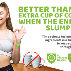 Friendly Patch Co Boost Energy Patches with caffeine, guarana, and green tea for transdermal energy, 28-pack.