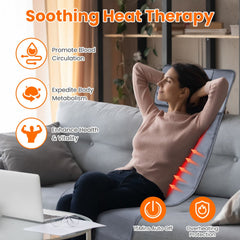 Gamba Beauty full body electric massage mat for health and personal care, showing the soft padded surface and control panel.