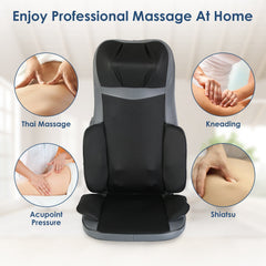 Gamba Beauty full body 3D kneading massage massager pads on a person’s back and shoulders for relaxation.