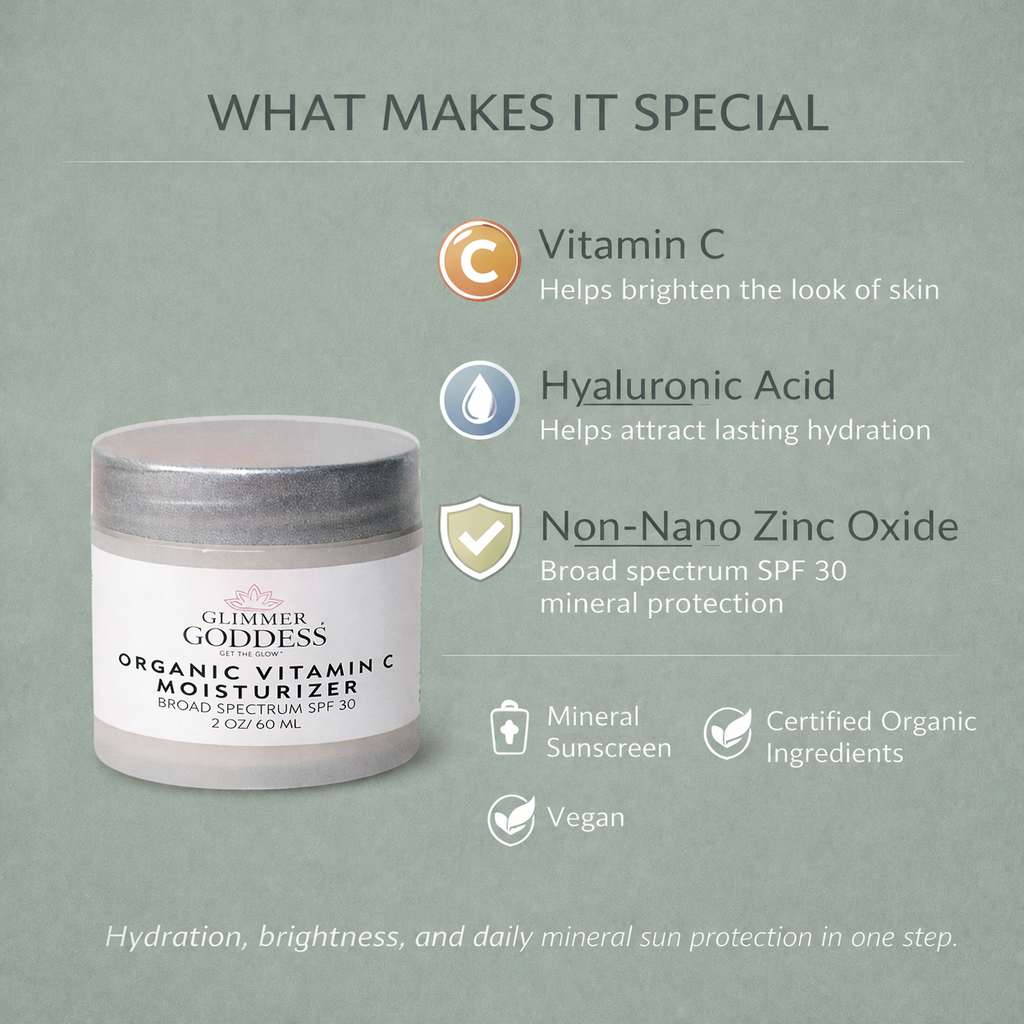 Organic Vitamin C Daily Moisturizer SPF 30 – Brightening Formula