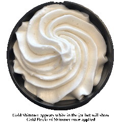 Organic shimmering body butter trio by Glimmer Goddess, featuring bronze, diamond, and gold glow, 3 travel-sized 2 oz jars.
