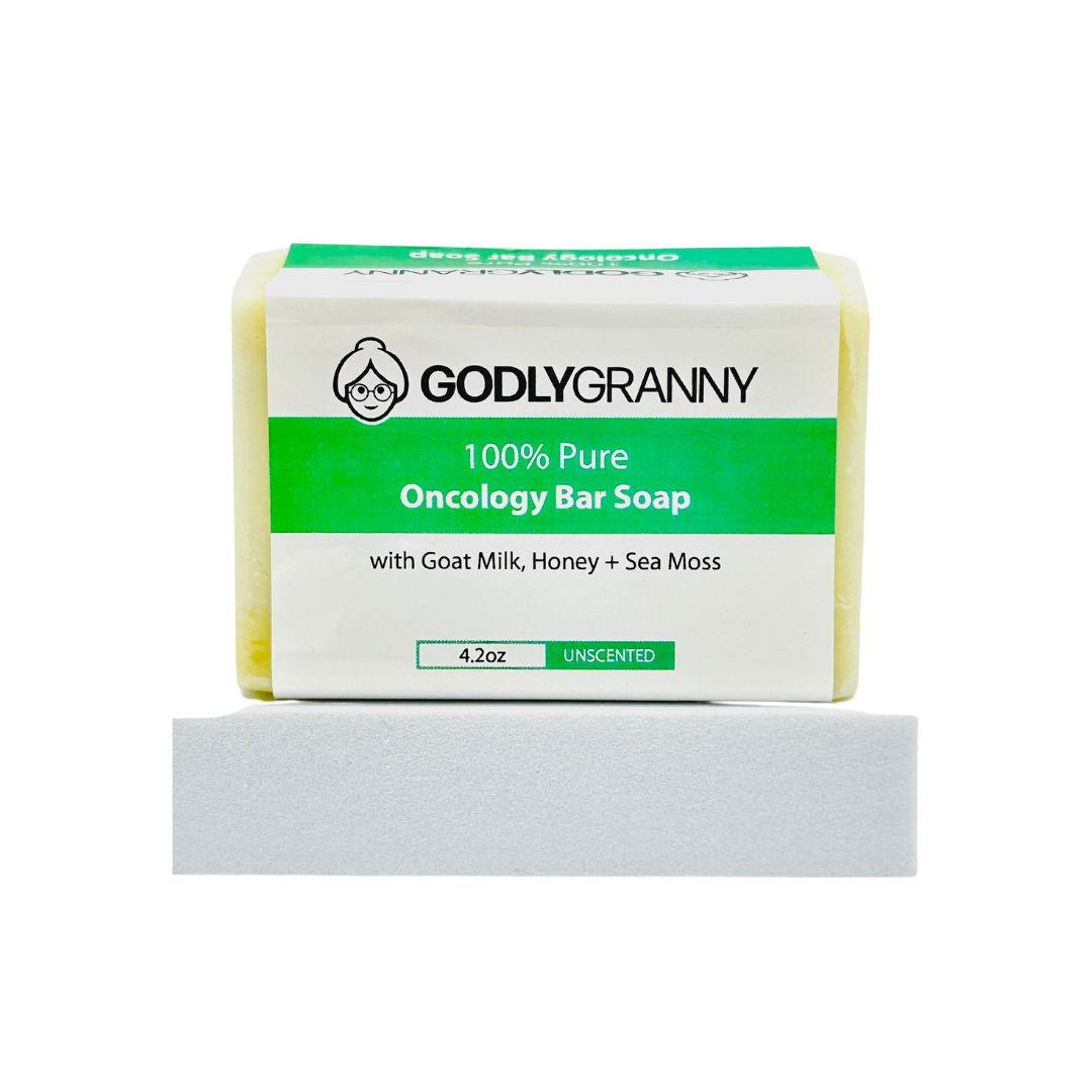 100% Pure Oncology Bar Soap with Goat Milk, Honey & Sea Moss