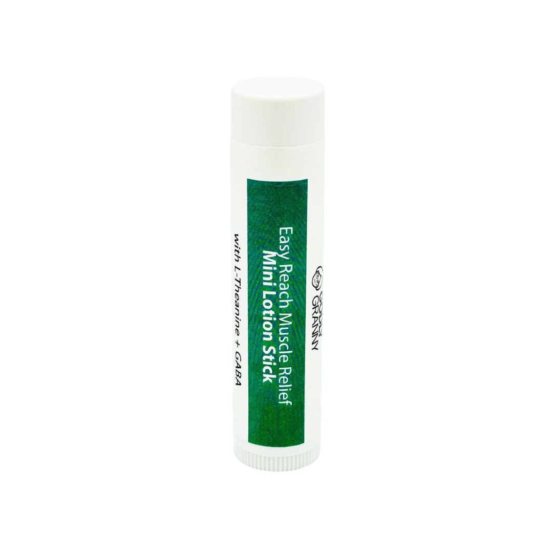 Easy Reach Muscle Relief Mini Lotion Stick with L-Theanine + GABA