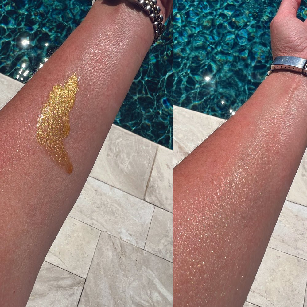 Organic Shimmer Body Oil for a Soft, Non-Greasy Body Glow