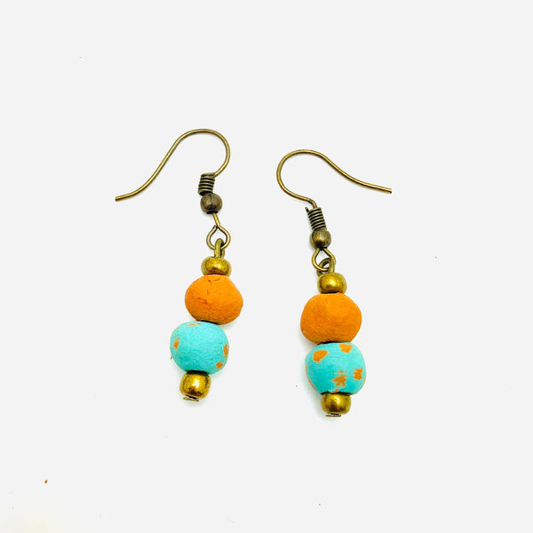 Antiqued Aromatherapy Earrings
