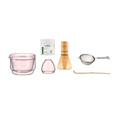 Isshiki x Hario Yabukita Tin Matcha Set cup and matcha bowl in a minimalist design