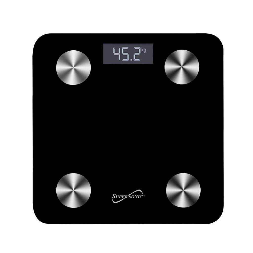Jupiter Gear Supersonic Smart Scale with digital display and app connectivity for body composition analysis.