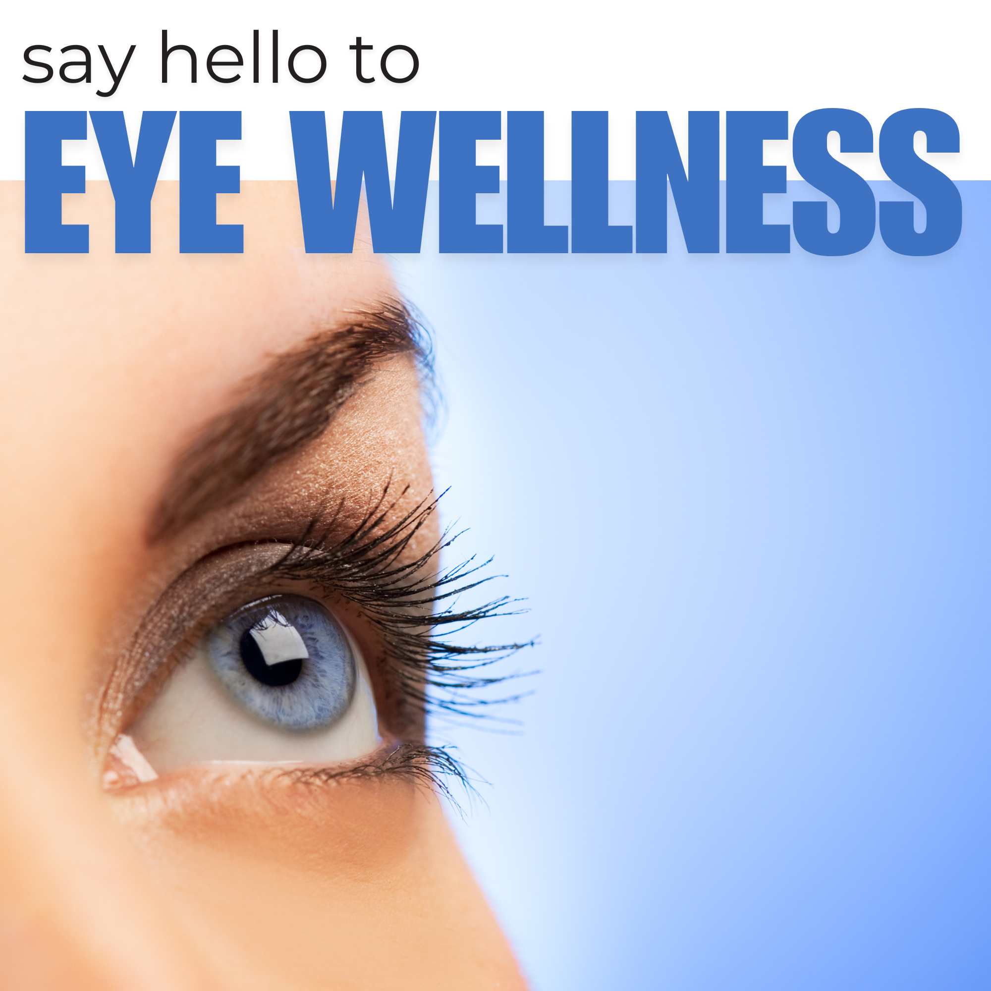 Bottle of Kaya Naturals Eye Support Formula supplement with capsules in clear container, designed to promote eye health.