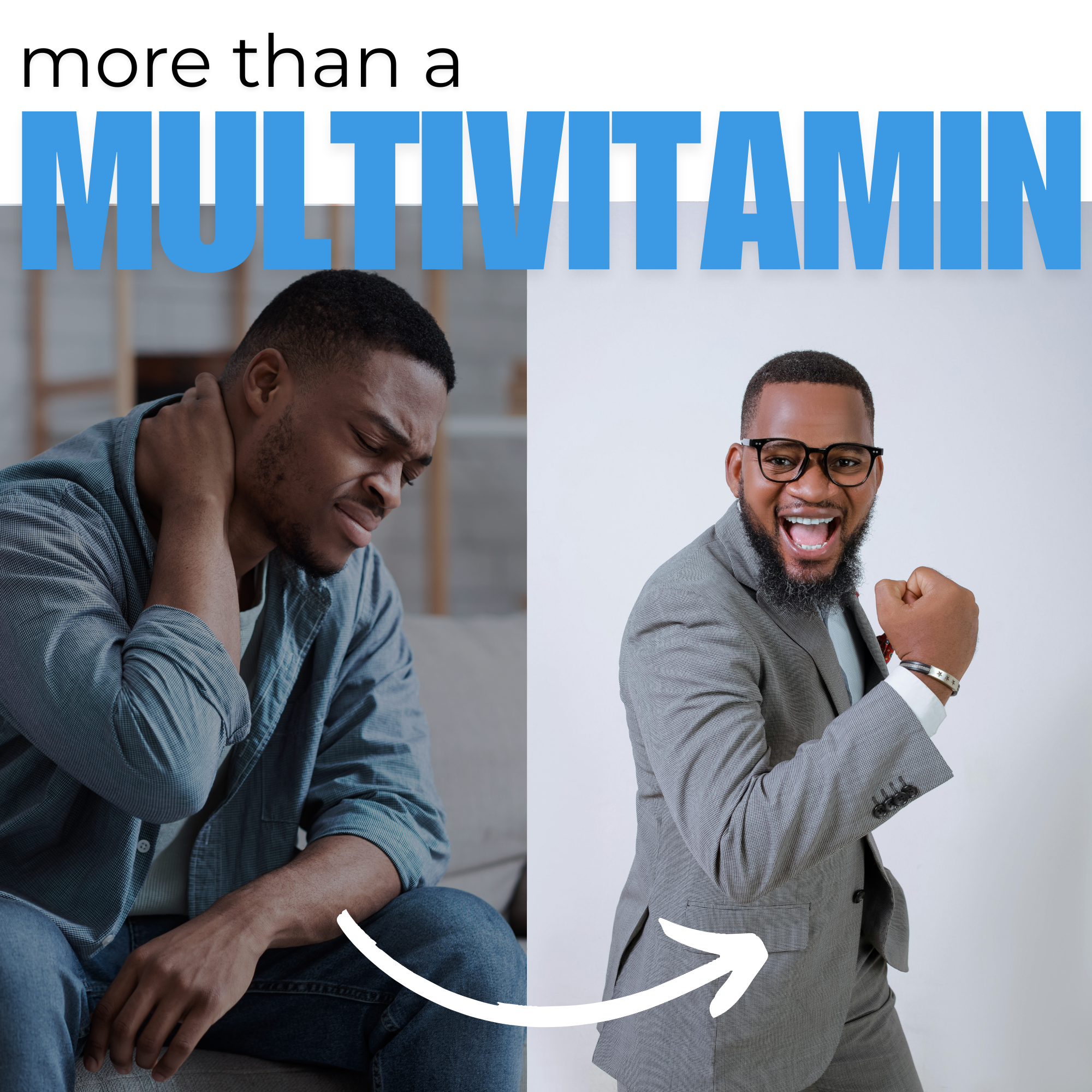 Bottle of Kaya Naturals Men’s Daily Multivitamin supplement with 30 tablets, designed to support men's health and wellness.