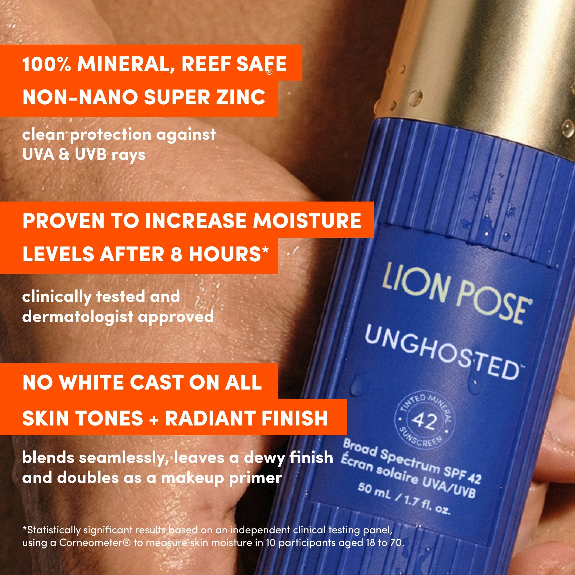Lion Pose Compound SkinInterest Everything Bundle with AHA serum, triple lipid peptide cream, and SPF 42 for radiant skin.