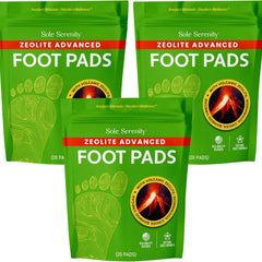 Lure Essentials Sole Serenity Foot Pads with Zeolite and botanical ingredients for detox and relaxation.