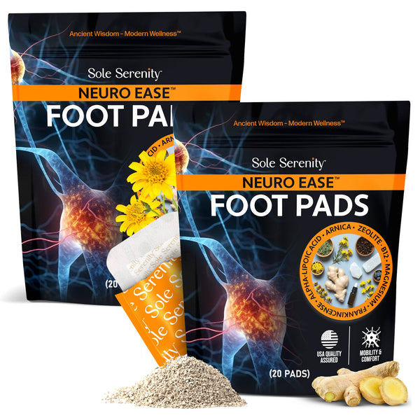 Lure Essentials Neuropathy Nerve Discomfort Support Pads, pack of 10, designed to help ease nerve pain and discomfort.