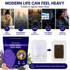 Lure Essentials Good Night Sleep and Detox Foot Pads for restful sleep and detoxification, shown in a close-up image.
