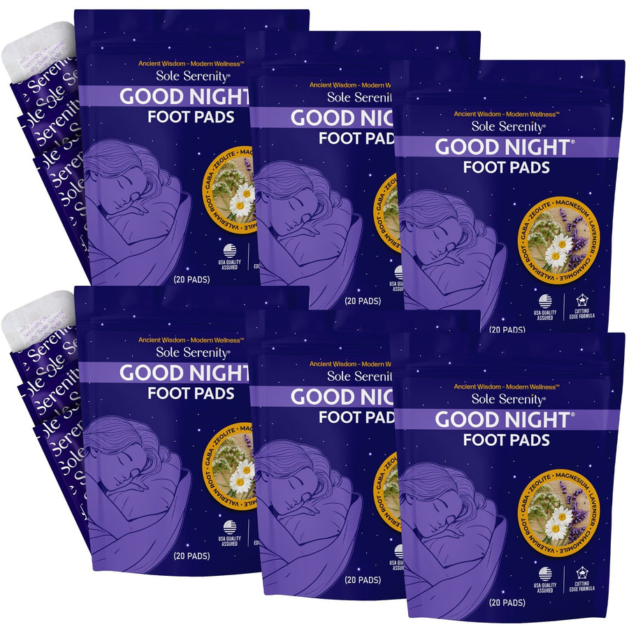 Lure Essentials Good Night Sleep and Detox Foot Pads for relaxing foot care and better sleep.