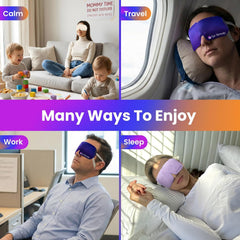 Lure Essentials Eye Serenity Steam Eye Mask variety pack for eye care and wellness, showing soft fabric masks in a colorful assortment.