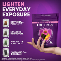 Lure Essentials Immune Harmony detox foot pads with elderberry and zinc for wellness and detoxification.