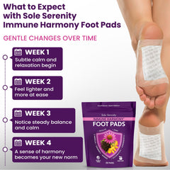 Lure Essentials Immune Harmony Detox Foot Pads with elderberry and zinc, designed for wellness and detoxification.