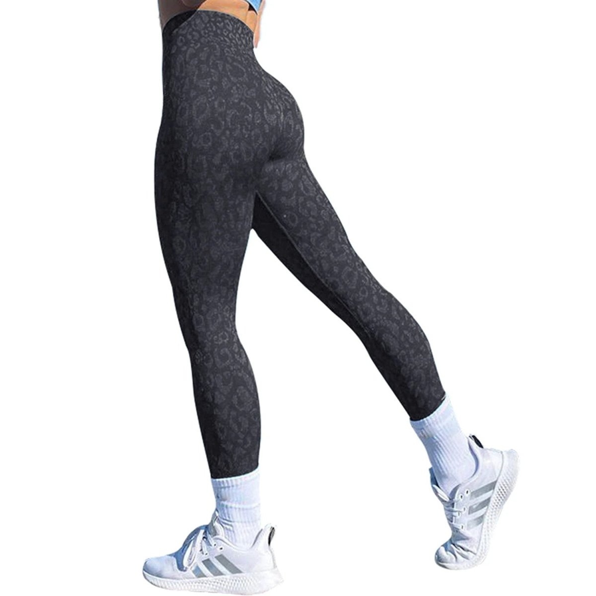 Mandotos women's push-up butt leggings with high waist, stretchy workout gym tights for fitness and yoga, featuring a sculpted fit.