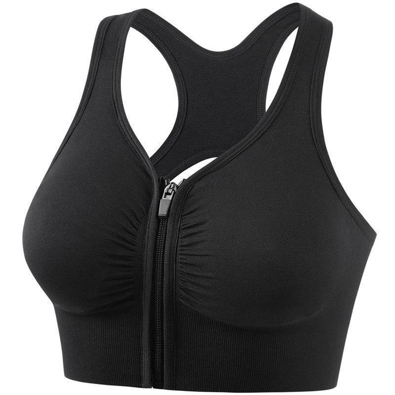 Mandotos shockproof push-up plus size running and yoga sports bra with supportive design and breathable fabric.
