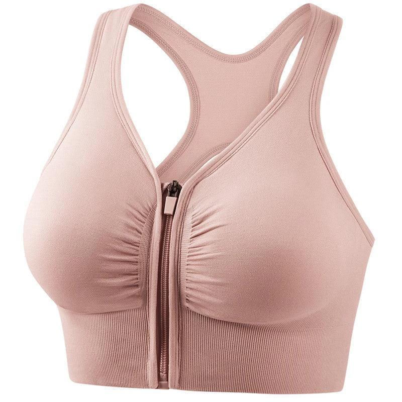 Mandotos shockproof plus size running and yoga sports bra with push-up design, ideal for fitness and activewear workouts.