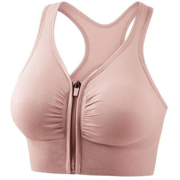 Mandotos shockproof plus size running and yoga sports bra with push-up design, ideal for fitness and activewear workouts.