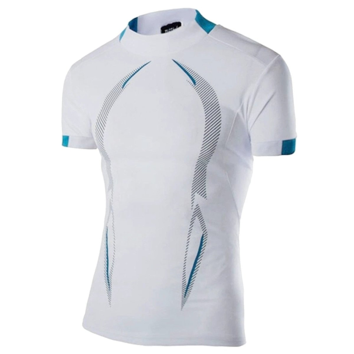 Mandotos men's summer breathable gym T-shirt, quick-drying jogging and training top, ideal for running and fitness activities.