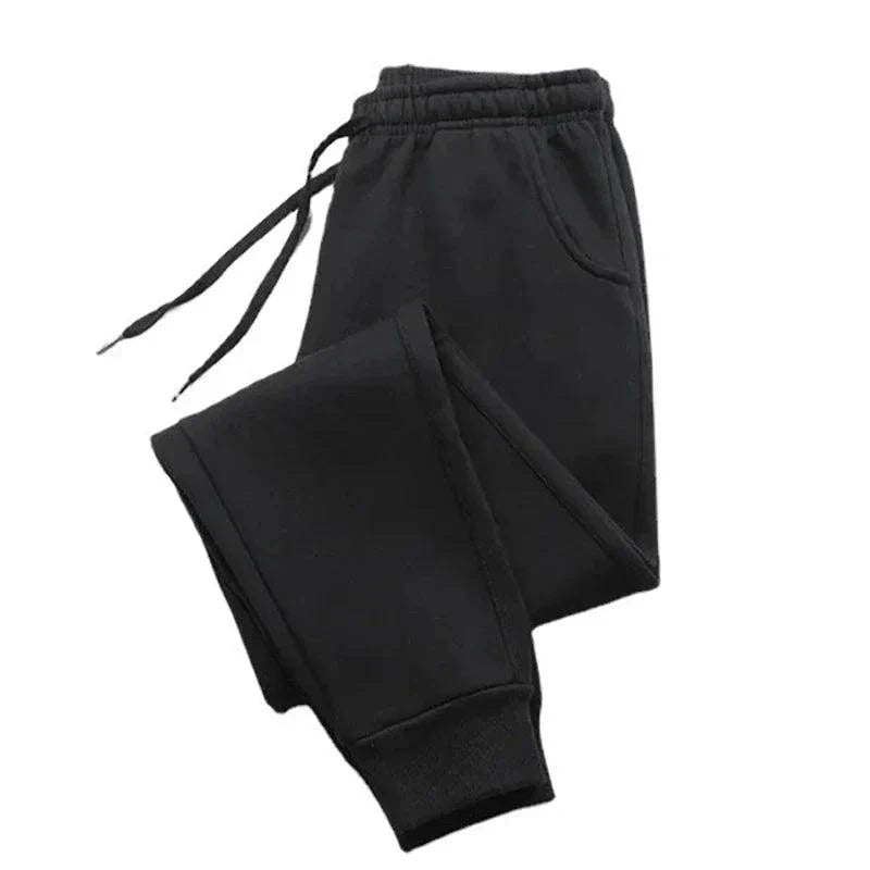 Mandotos PUAIA print men's jogger pants in solid color, suitable for autumn and winter, sporty, loose fit streetwear.