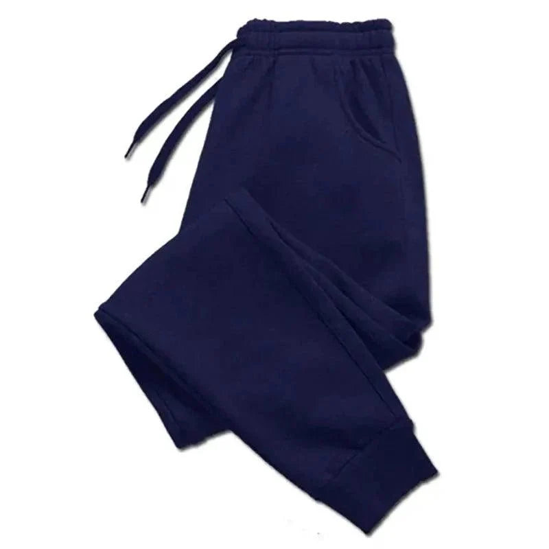 Mandotos PUAIA print men's jogger pants in solid color, perfect for autumn/winter sport, fitness, and streetwear outfits.