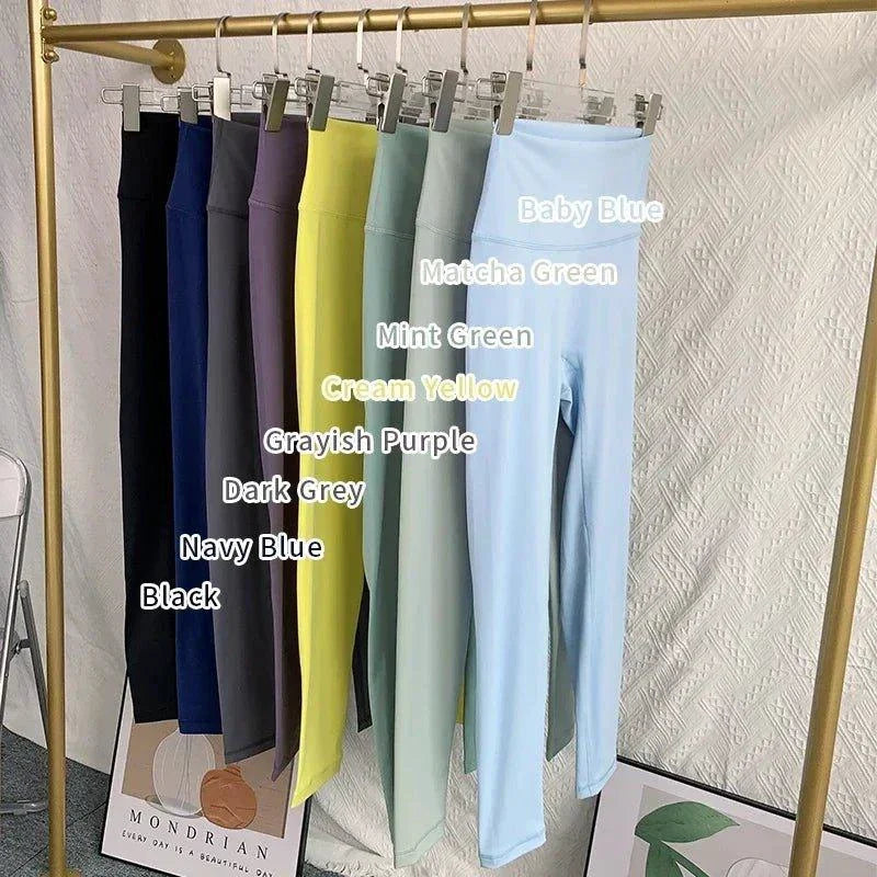 Mandotos high waist summer yoga leggings, breathable, quick-drying fabric ideal for fitness, running, cycling, and workout sessions.