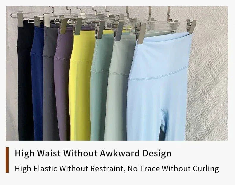 Mandotos high waist breathable yoga leggings, quick-drying fitness pants for running, cycling, and gym workouts.