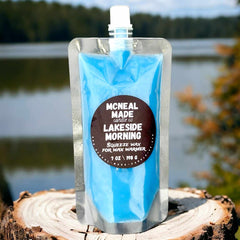 McNeal Made Candle Co squeezable wax melt pouch with birthday cake scent, highly fragrant and long-lasting aromatherapy home fragrance.