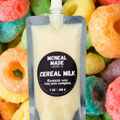McNeal Made Candle Co Squeezable Wax Melt Pouch with birthday cake scent, highly fragrant and long-lasting home aromatherapy.