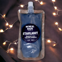 McNeal Made Candle Co Squeezable Wax Melt Pouch with birthday cake scent, highly fragrant, long-lasting aromatherapy home fragrance