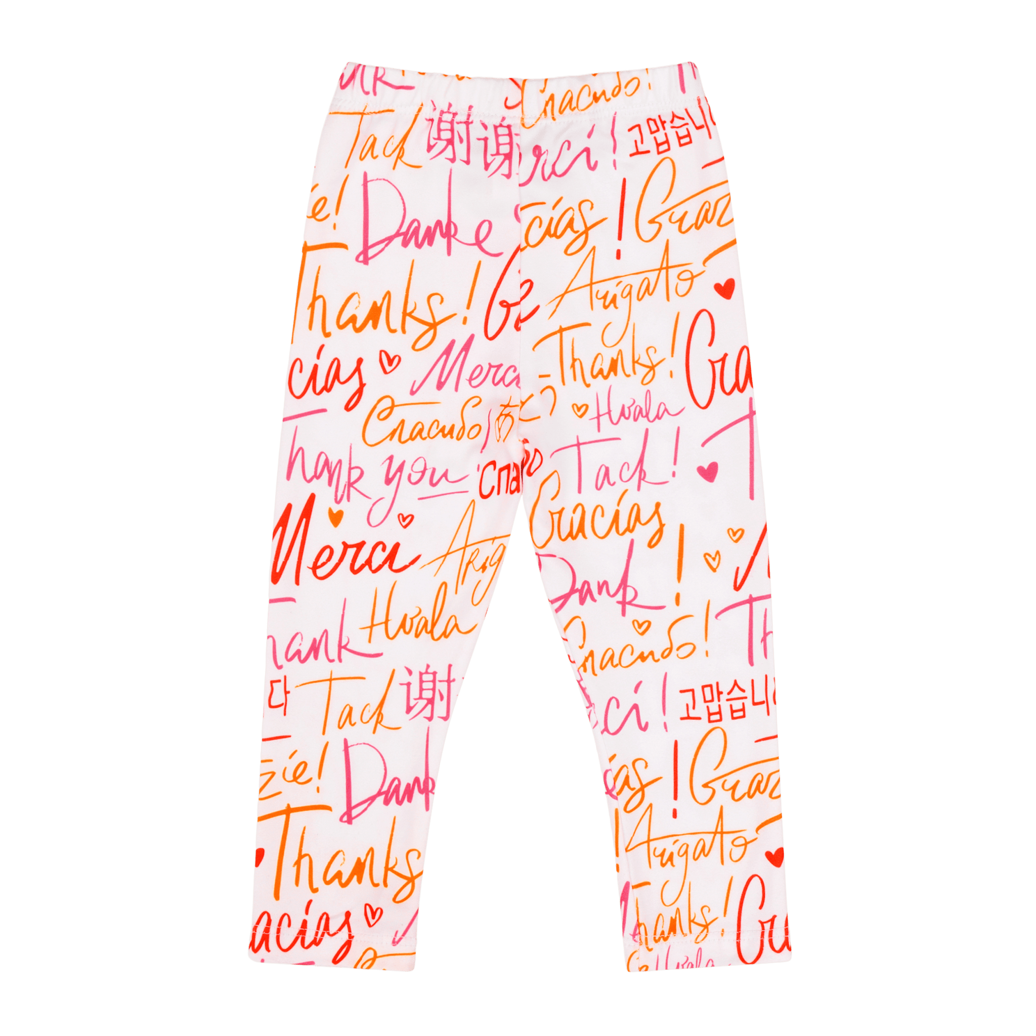 White infant girl leggings from Mixed Up Clothing, cozy multicultural baby apparel, designed for comfortable everyday wear.