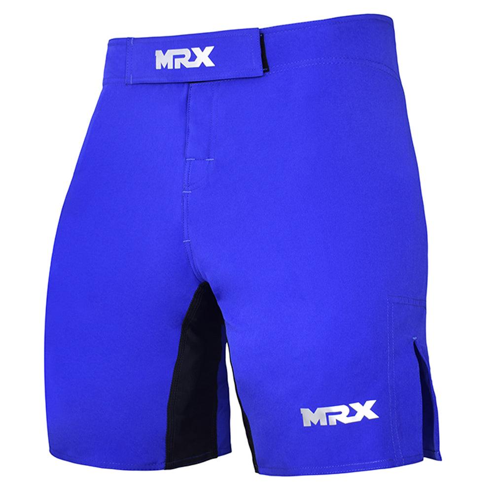 Black MRX Men’s MMA fight shorts with grappling and training features, suitable for boxing, BJJ, and martial arts practice.