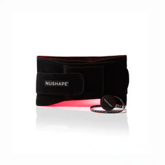 Nushape LipoWrap LED treatment device with flexible wrap and control panel for body contouring and fat reduction.