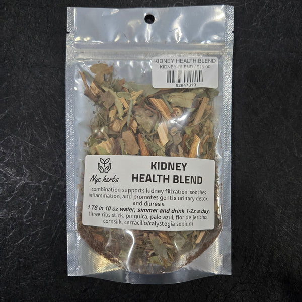 NYC Herbs® traditional botanical herbal blend in loose herbs, suitable for capsules or tea, featuring kidney-supporting herbal ingredients.