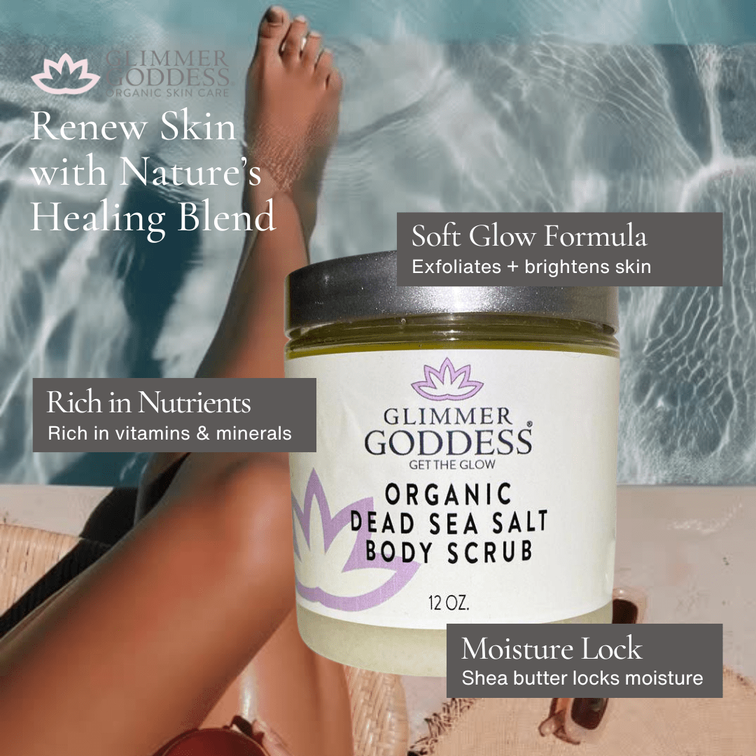 Organic Dead Sea Salt Body Scrub – Exfoliates, Detoxifies & Firms Skin