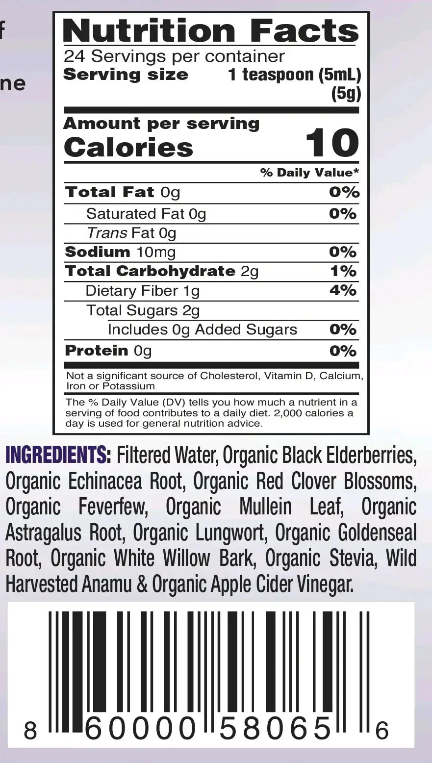 Bottle of VeggieVerve Organic Herbal Immunity Formula, premium triple strength dietary supplement with herbal ingredients.