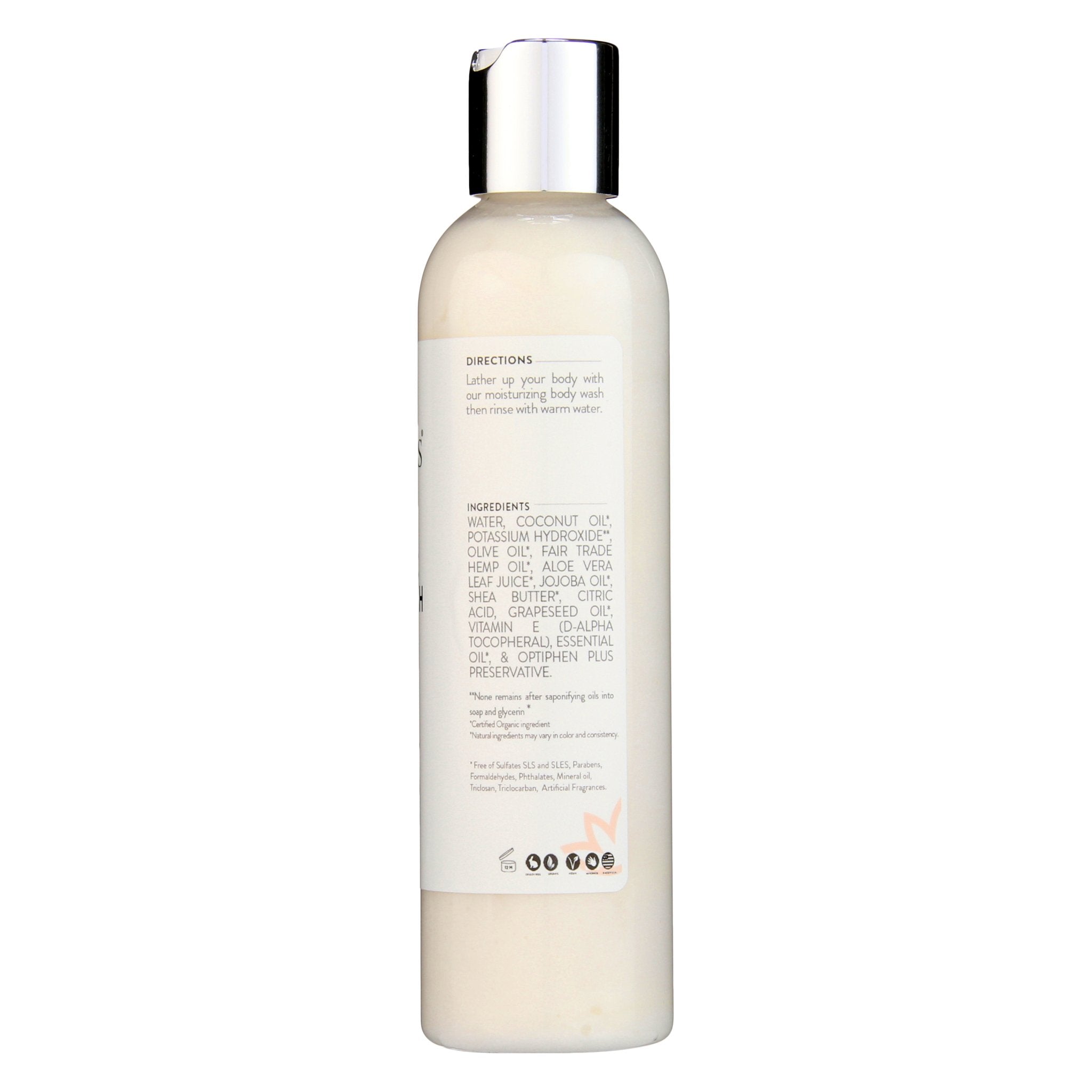 Organic Moisturizing Body Wash for Soft, Hydrated Skin