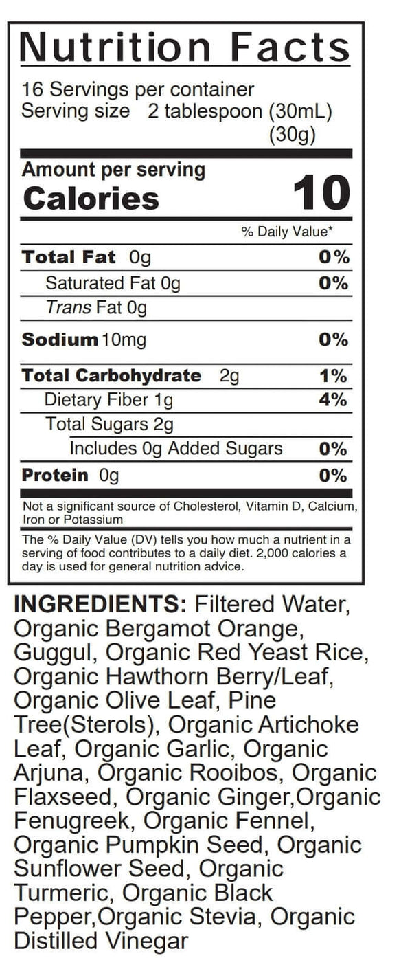Bottle of VeggieVerve Organic Plant-Based Cholesterol Formula with green label and natural ingredients around it.