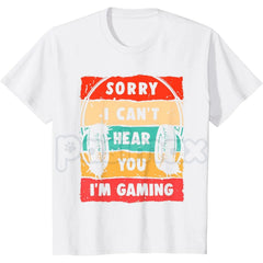 White Pasimax funny gamer T-shirt featuring humorous video gaming design, casual streetwear for teens, boys, and men.