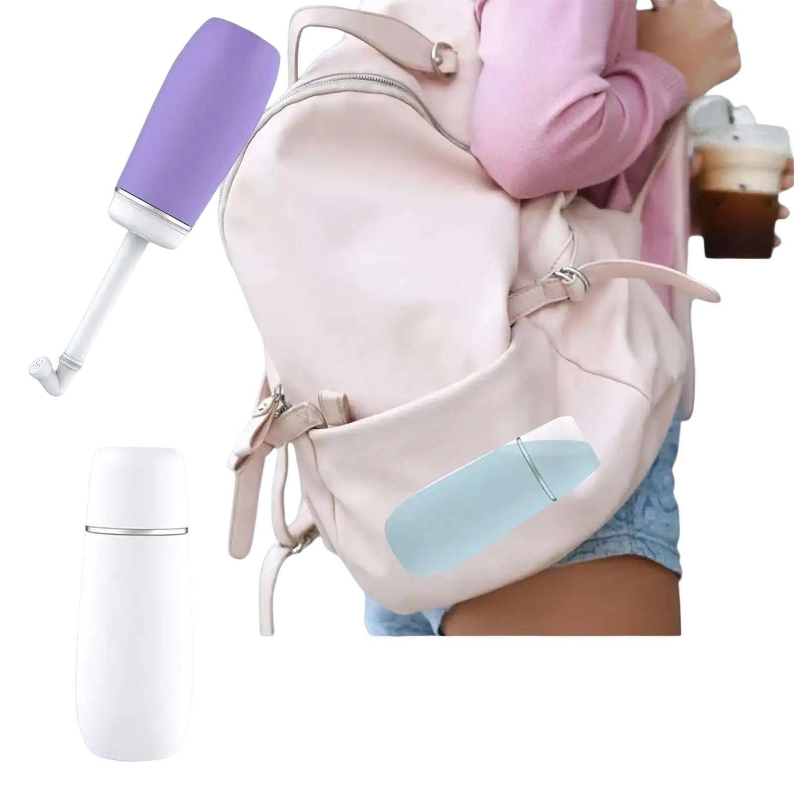 ARBA Global postpartum perineal recovery bottle kit in purple and white for postpartum care and perineal healing.