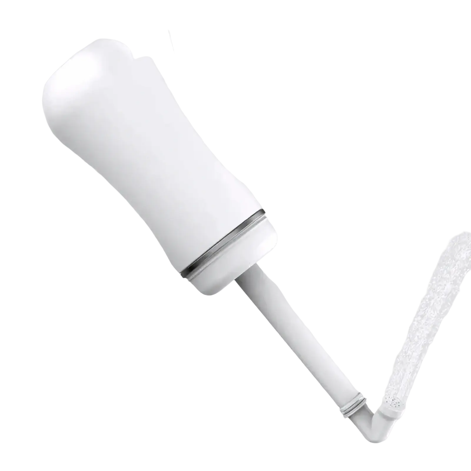 White plastic postpartum perineal recovery bottle from ARBA Global, part of healthcare kit for postpartum care and healing.
