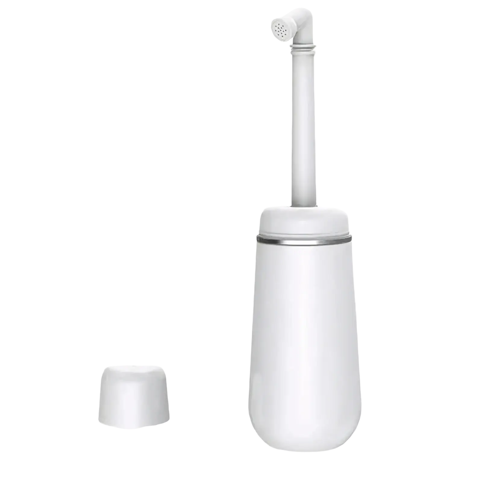 ARBA Global postpartum perineal recovery bottle and healthcare kit with a white toilet brush for gentle postpartum care.