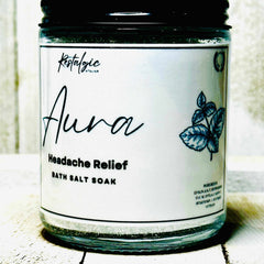 Restalgic Atelier headache relief kit with soothing bath and body products for instant migraine and headache relief.