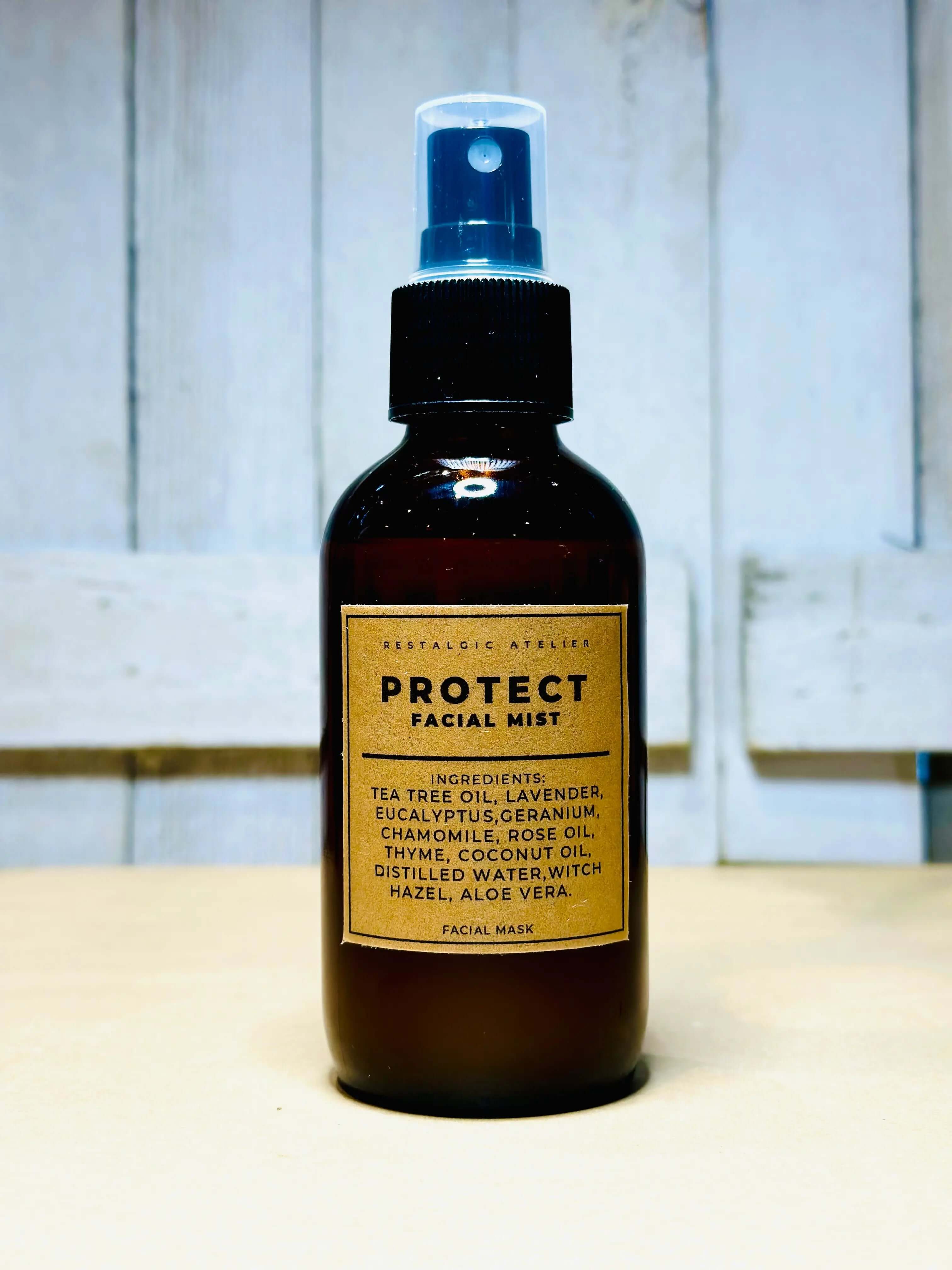 Restalgic Atelier Protect and Healing Rosacea Box with skincare products for sensitive, irritated skin and rosacea relief.